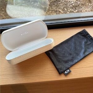 Oakley White Hard Sunglasses Case with Microfiber Bag